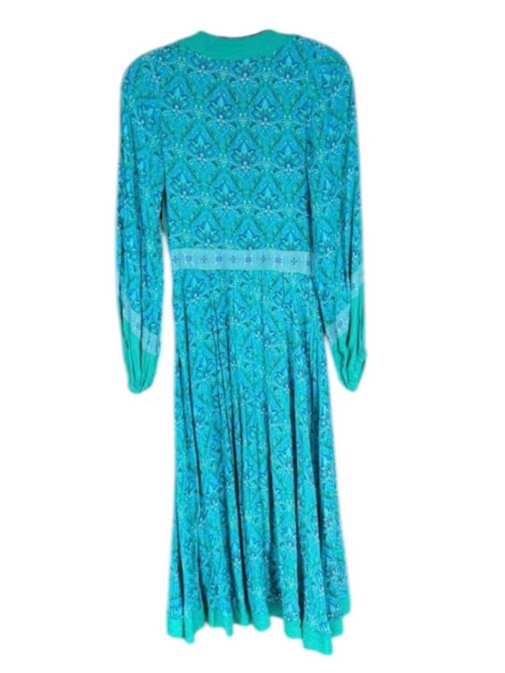 SPELL & THE GYPSY COLLECTIVE Teal Jewel Soiree Midi Dress in Emerald Sz. XS Boho - Picture 4 of 6